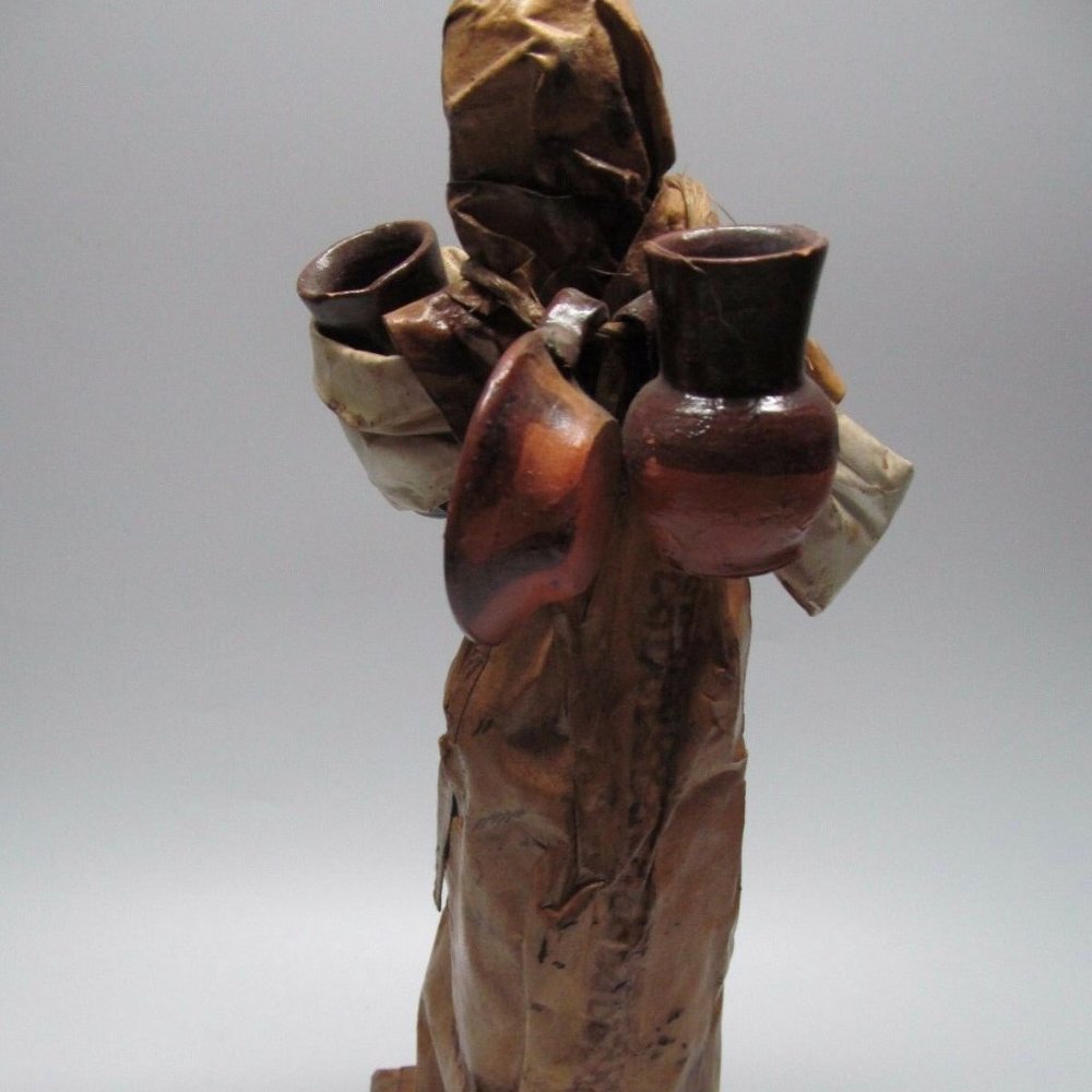Vtg Paper Mache Folk Art Figurine - Picture 6 of 9